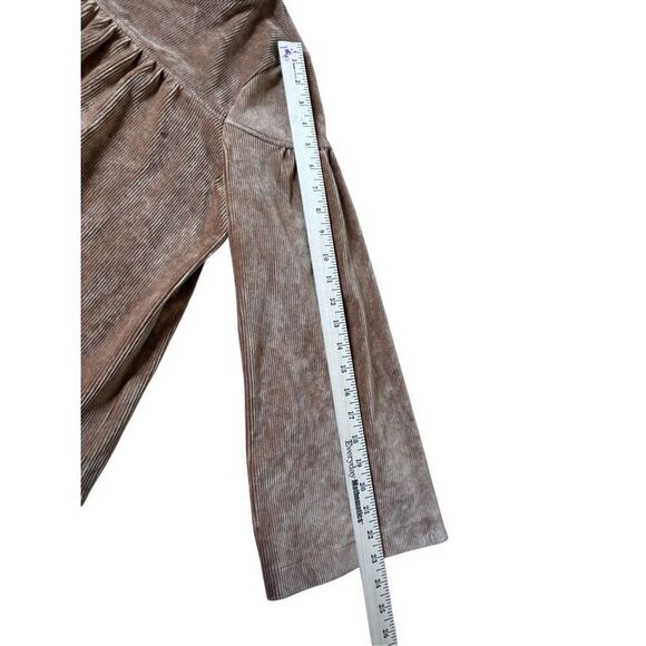 Madewell x Texture & Thread Corduroy Swing Top size L Warm Hickory Brown - Picture 8 of 11